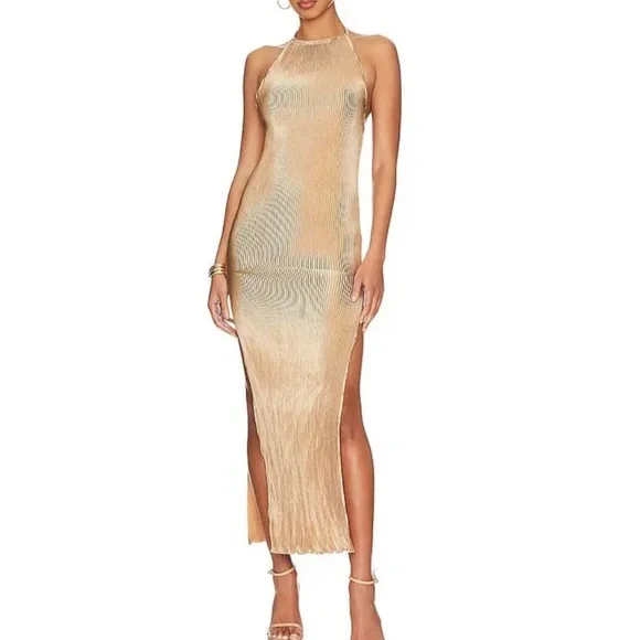 L'Idee | Dresses | Nwt Lidee Charlotte Gown Nude | Poshmark
